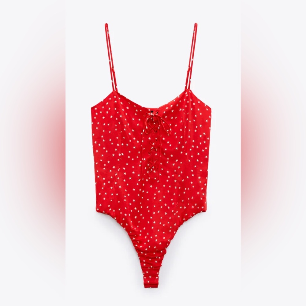 NWT gorgeous Zara stars bodysuit size small